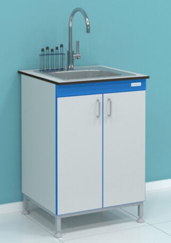 Мойка лабораторная на опорной тумбе LABORATOROFF СТ.МЛН.60.60.90.К12 Мельницы