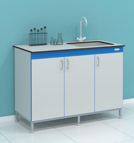 Мойка лабораторная на опорной тумбе LABORATOROFF СТ.МЛП.120.60.90.П0,9 Мельницы