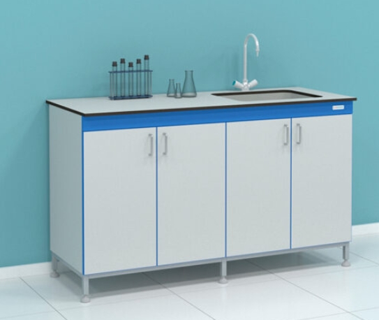 Мойка лабораторная на опорной тумбе LABORATOROFF СТ.МЛП.150.60.90.П16 Мельницы